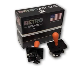 New Competition Style Retro Arcade Joystick Orange, 8 way play by RetroArcade.us - Picture 1 of 2