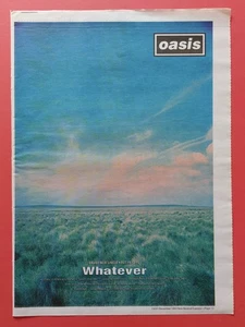 OASIS - Whatever - NME Newspaper Poster Size Press Advert 1994 - Picture 1 of 4