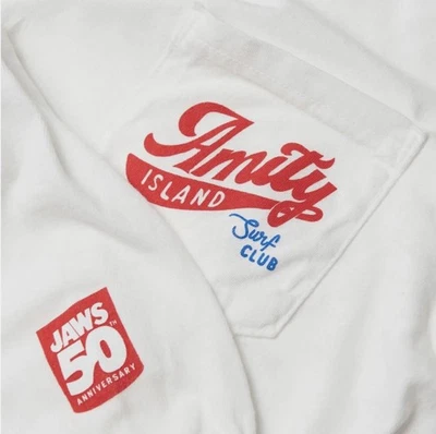 Boston Scally Co., XL, "Tiburón 50 Aniversario", Camiseta Manga Larga Bolsillo Foto 1 de 4