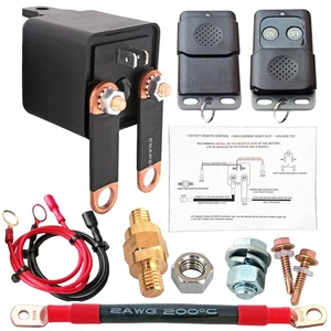 3/8" Side Post Remote Battery Disconnect Switch 12V Kill for...  - Picture 1 of 9