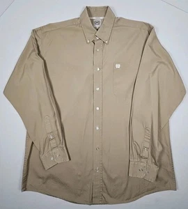 Camisa Cinch Para Hombre M Marrón Vaquero Trabajo Manga Larga Rancho Rodeo Abotonada - Imagen 1 de 9