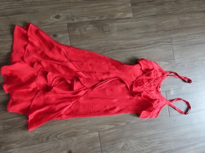 Tom Ford para Yves Saint Laurent F/W 2003 vestido rojo vintage Foto 1 de 4