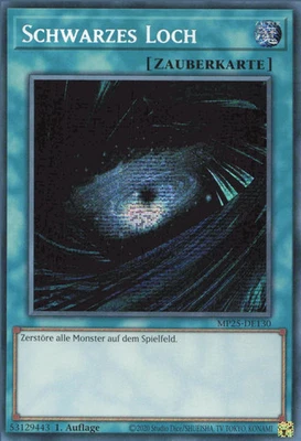 YuGiOh Schwarzes Loch MP25-DE130 Secret Rare Deutsch Neu 1st - Bild 1 von 2