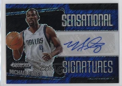 2024-25 Panini Prizm Black FOTL Blue Shimmer /25 Michael Finley #SS-FIN Auto - Image 1 of 2
