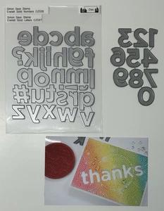 Simon Says Stempel Stanze 2 Stück - Everett massive Zahlen & Buchstaben - Cathy Zielske - Bild 1 von 3