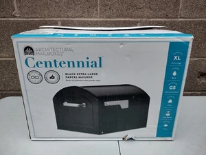 Centennial Post-Mount Mailbox, Black, Extra Large Architectural Mailboxes Mail B - Picture 1 of 10