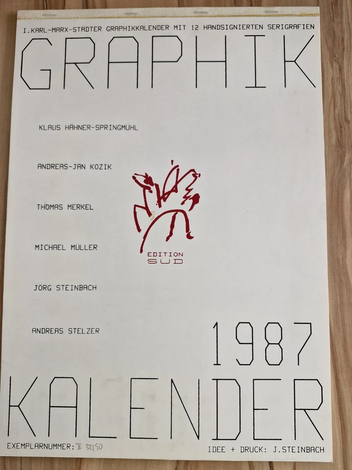 I. KARL-MARX-STÄDTER GRAPHIKKALENDER 1987 EDITION SÜD - Bild 1 von 1