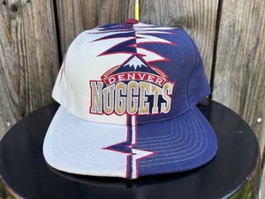 Vintage 90's Denver Nuggets NBA Starter The Right Hat Shockwave Hat Cap - Picture 1 of 7