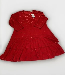 Michael Kors Woman Red Currant Fashion Basics Sequins Size 3X Dress MSRP $140 - Picture 1 of 8
