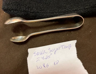 Antique English Sugar Tongs Watson & Gillott Sheffield - Image 1 of 4