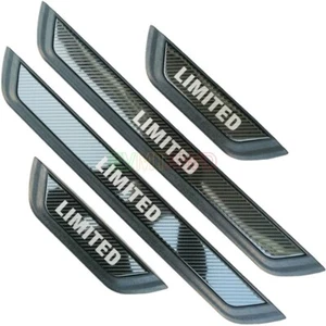 For Kia Forte Seltos Limited 2023 Carbon Car Door Sill Kick Plate Protector Trim - Bild 1 von 6