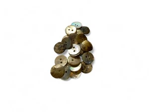 12mm Silver Shell Buttons Mother Of Pearl Crafts Baby Knitting Sewing - Picture 1 of 15