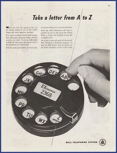 Vintage 1946 BELL TELEPHONE SYSTEM AT&T Phone Ephemera Print Ad - Bild 1 von 1