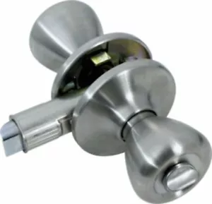Mobilheim/Wohnmobil Innenraum Sichtschutz gebürstet Nickel/Edelstahl Türschloss - Bild 1 von 1