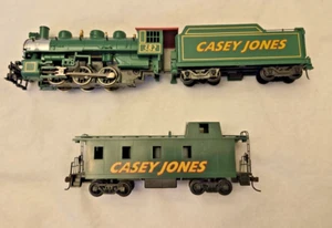 Casey Jones 0-6-0 Steam Locomotive w/Light, Tender & Caboose Bachmann HO Scale - Picture 1 of 6
