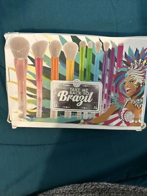 BH Cosmetics TAKE ME BACK TO BRAZIL 10 Piece Brush Set NIB - Image 1 of 2