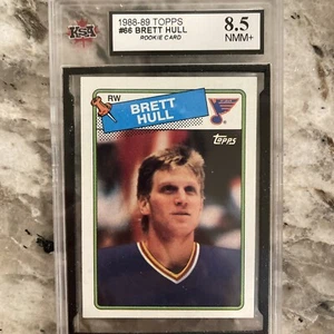 KSA 8.5 1988-89 Topps #66 Brett Hull  Rookie NMM+ RC St. Louis Blues - Picture 1 of 2