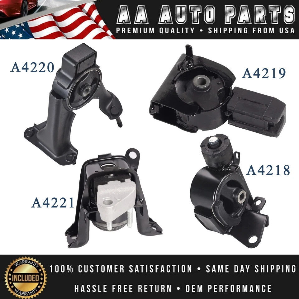 Motor de 4 piezas y montaje de transmisión automática para Toyota Corolla Matrix Pontiac Vibe 1,8 L Foto 1 de 4