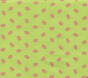 Turtle Time Quilt Fabric - Anna Griffin - 7/8 Yard Piece - Picture 1 of 2