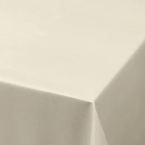 TEXTURED LINEN LOOK NATURAL CREAM GOUDA PVC VINYL OIL TABLE CLOTH PROTECTOR - Picture 1 of 2