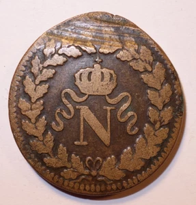 Un décime Napoléon I 1815 BB Blocus de Strasbourg !! - Picture 1 of 2