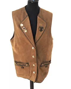 Solo Damen Trachten Leder Weste Grösse 38 Wildbock K531 - Bild 1 von 3