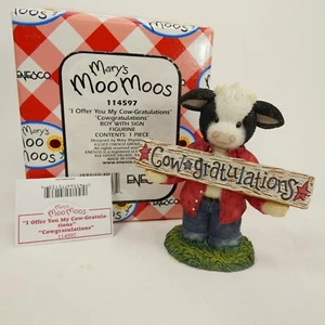 Mary’s Moo Moos I OFFER YOU MY COW-GRATULATIONS COWGRATULATIONS 114597 QAKMB - Picture 1 of 18