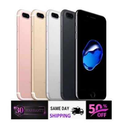 Apple iPhone 7 Plus Unlocked Verizon Att T-Mobile -32GB 128GB- 12MP Dual Camera - Image 1 of 4