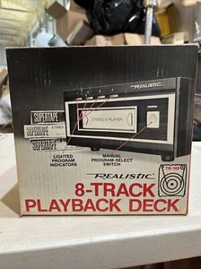 Vintage Realistic Stereo 8 Track Playback Deck TR-169 New In Box - Picture 1 of 5