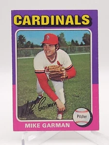 1975 Topps Baseball #584 Mike Garman Vintage St Louis Cardinals Trading Card MLB - Picture 1 of 2