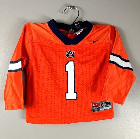 Auburn Tigers AU #1  Nike Long Sleeve Baby/Toddler Football Jersey 6/9 months Cover