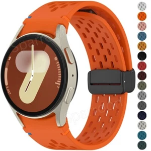 Magnetic Silicone Band Strap For Samsung Galaxy Watch 7/6/4/5 Pro 44 40 43 47MM - Picture 1 of 84