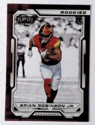 Brian Robinson Jr RC 2022 Panini Chronicles Playoff Momentum Football #PMR-40 - Image 1 of 2