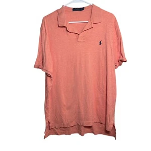 Polo Ralph Lauren Polo Para Hombre Grande Manga Corta Cuello Informal Melocotón Camisa - Imagen 1 de 9