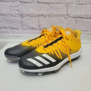 NWOT Adidas Adizero Afterburner 6 Baseball Cleats Mens US8 Yellow Black G27667 - Picture 1 of 8