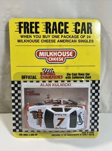 Alan Kulwicki #7 NASCAR Hooters 1:64 Scale DieCast MILKHOUSE CHEESE PROMO New - Picture 1 of 6