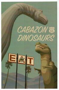 Cabazon Dinozaury Przydrożna atrakcja California Route 66, EAT - Nowoczesna pocztówka