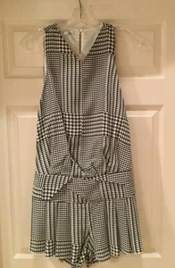 Neil Barrett Black/White Silk Dress Romper Style Size XS - Picture 1 of 5