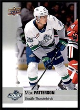 2019-20 UD CHL Base Set #151 Max Patterson - Seattle Thunderbirds