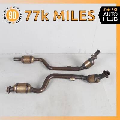 Mercedes R170 SLK32 AMG Motor Esquerda e Direita Tubo de Escape Ressonador Conjunto OEM - Imagem 1 de 4