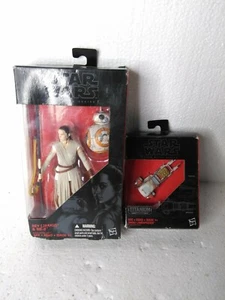 Star Wars The Black Series Rey (Jakku) & BB-8/ Jakku Landspeeder Titanium Series - Picture 1 of 5