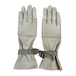 British Army White Warm Weather Lightweight Combat Gloves Leather - Size 7 - Picture 1 of 8
