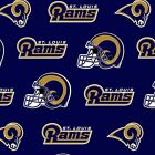 1/3 Yard NFL St. Louis Rams Gold Blue Quilting Cotton Fabric 13 inches