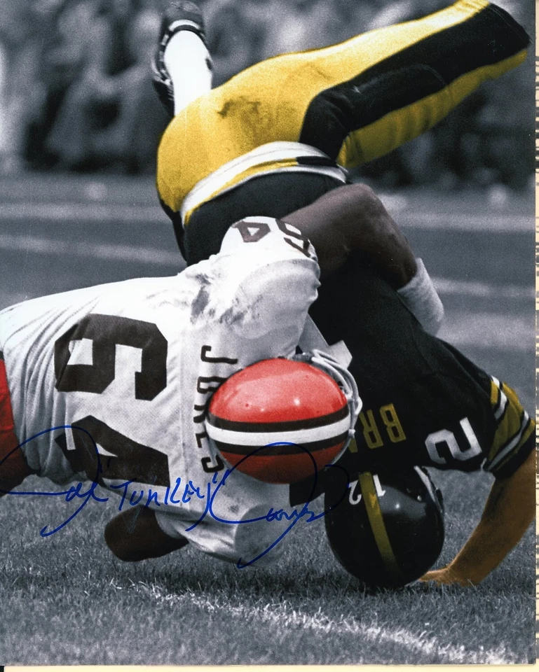 Joe Turkey Jones Autografiado 8x10 Cleveland Browns Bradshaw #4 Foto 1 de 1