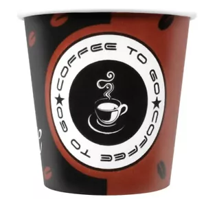 Made in DE! 1000x 0,1L Kaffeebecher to go Becher Espressobecher 100ml Pappbecher - Bild 1 von 2