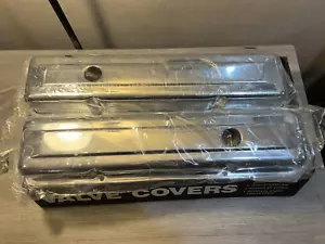 NOS Daytona Small Block Chevrolet chrome valve covers 283-400 rocker covers - Picture 1 of 7