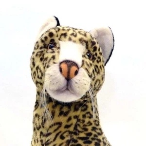Aux Nations Plush Sitting Leopard-28"H - Picture 1 of 3