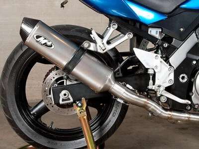 Titanium Slip On Exhaust M4 SU6616 For 03-10 Suzuki SV650 - Image 1 of 4