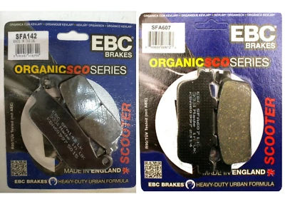COPPIE PASTIGLIE FRENO ANT POST EBC SFA142 SFA607 N2 KYMCO XCITING 300 2008/2016 - Immagine 1 di 4