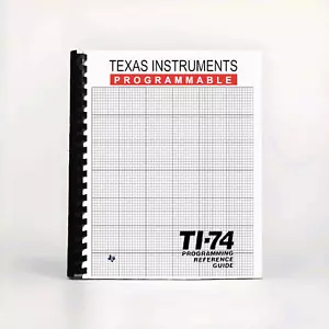 Texas Instruments TI-74 programming reference manual - Picture 1 of 1